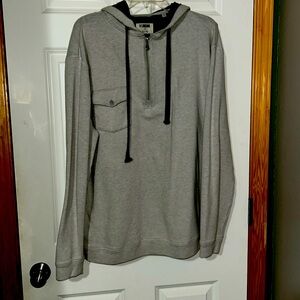 Men’s Linksoul Quarter Zip Hoodie- Light Gray Marled- Sz XL